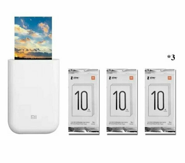 Портативный фотопринтер Xiaomi Mi Portable Photo Printer Комбинация 2