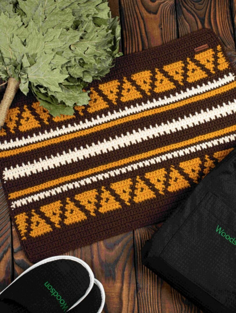 Коврик для бани Woodson орнамент 1, 60*40 — фото 1