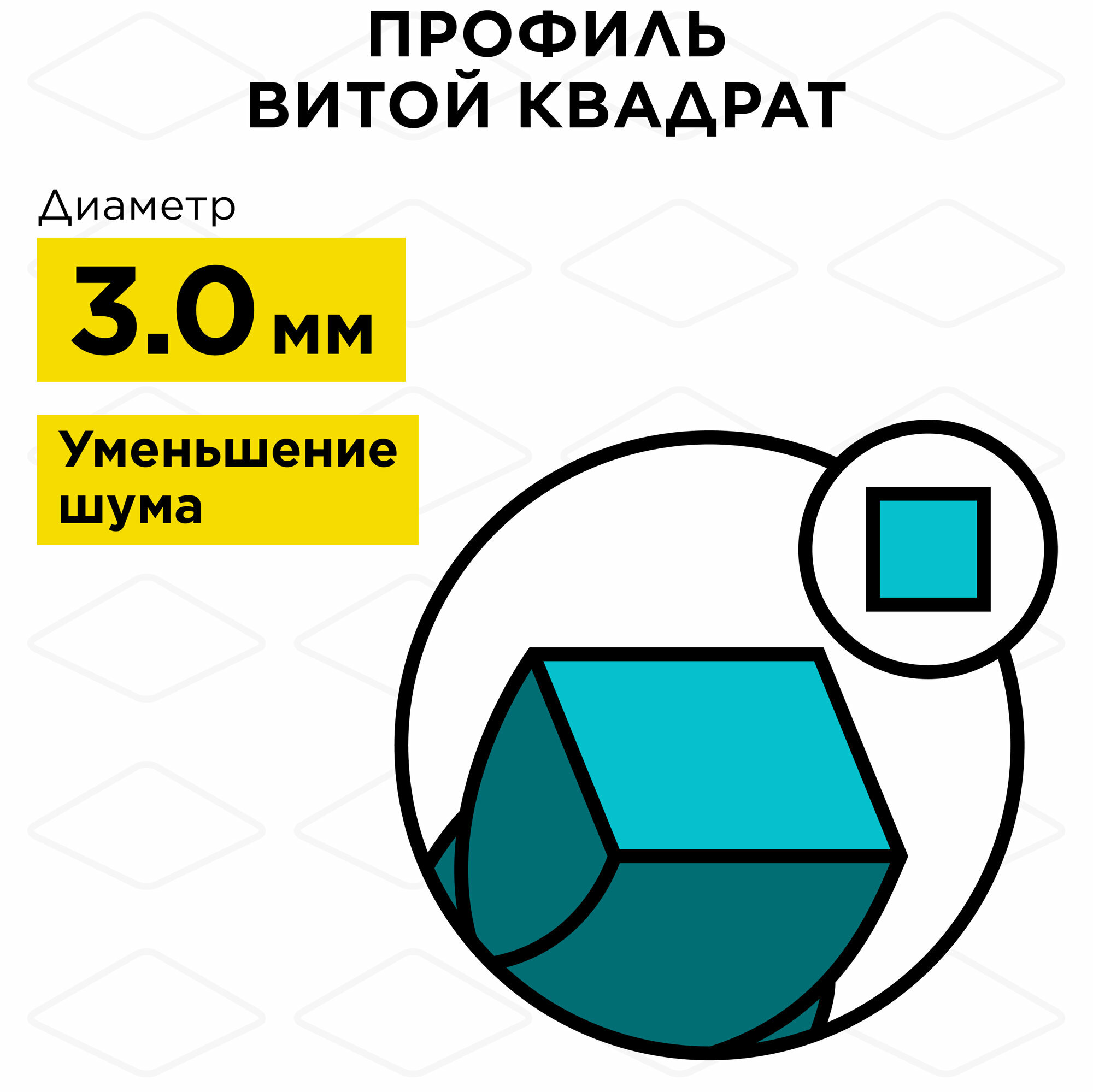 Корд триммерный в блистере DDE "Hard line" (круг армированный) 2,4 мм х 45 м, серый/красный