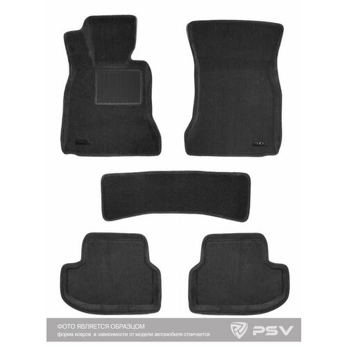 Коврики в машину для Audi Ауди A8L D3 2002-2010 г - 3D черный Sotra 1880₽