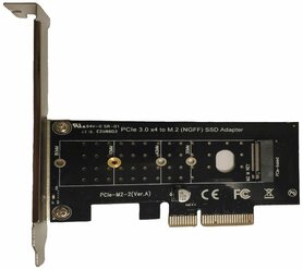 Адаптер-контроллер PCI-E, M.2, NGFF для NVME, SSD для M-KEY до 80мм