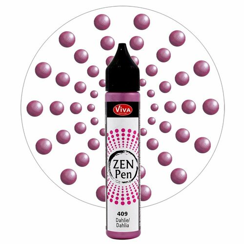 Краска для точечной росписи Viva-Zen-Pen цвет 409 георгиновый перламутр 28мл 452₽
