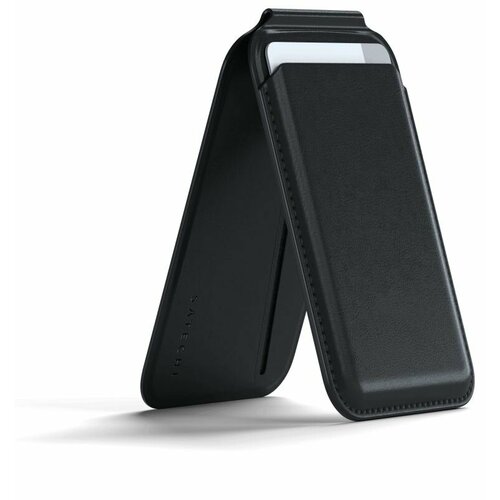 Подставка-картхолдер Satechi Magnetic Wallet Stand магнитная. Цвет: черный. luxury leather wallet for xiaomi redmi note9 m2003j15sc 10x 4g case magnetic flip wallet card stand cover mobile painted leather