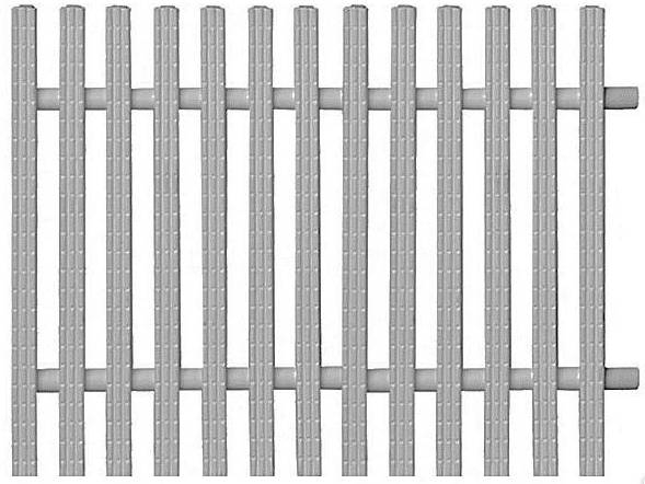 Переливная решетка жесткая Pimtas ширина 245 мм
