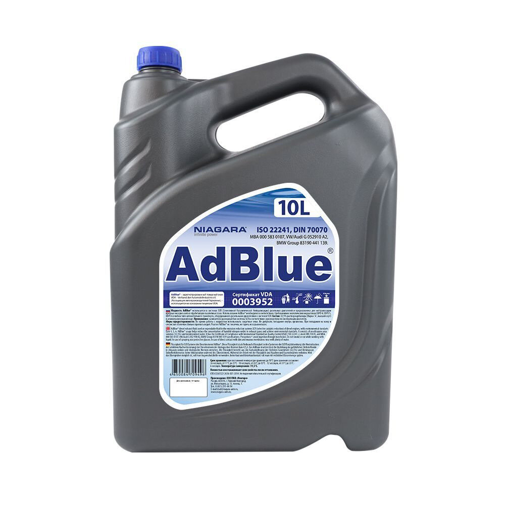 Жидкость AdBlue 10 л. (водный раствор мочевины) для систем SCR а/м Евро 456