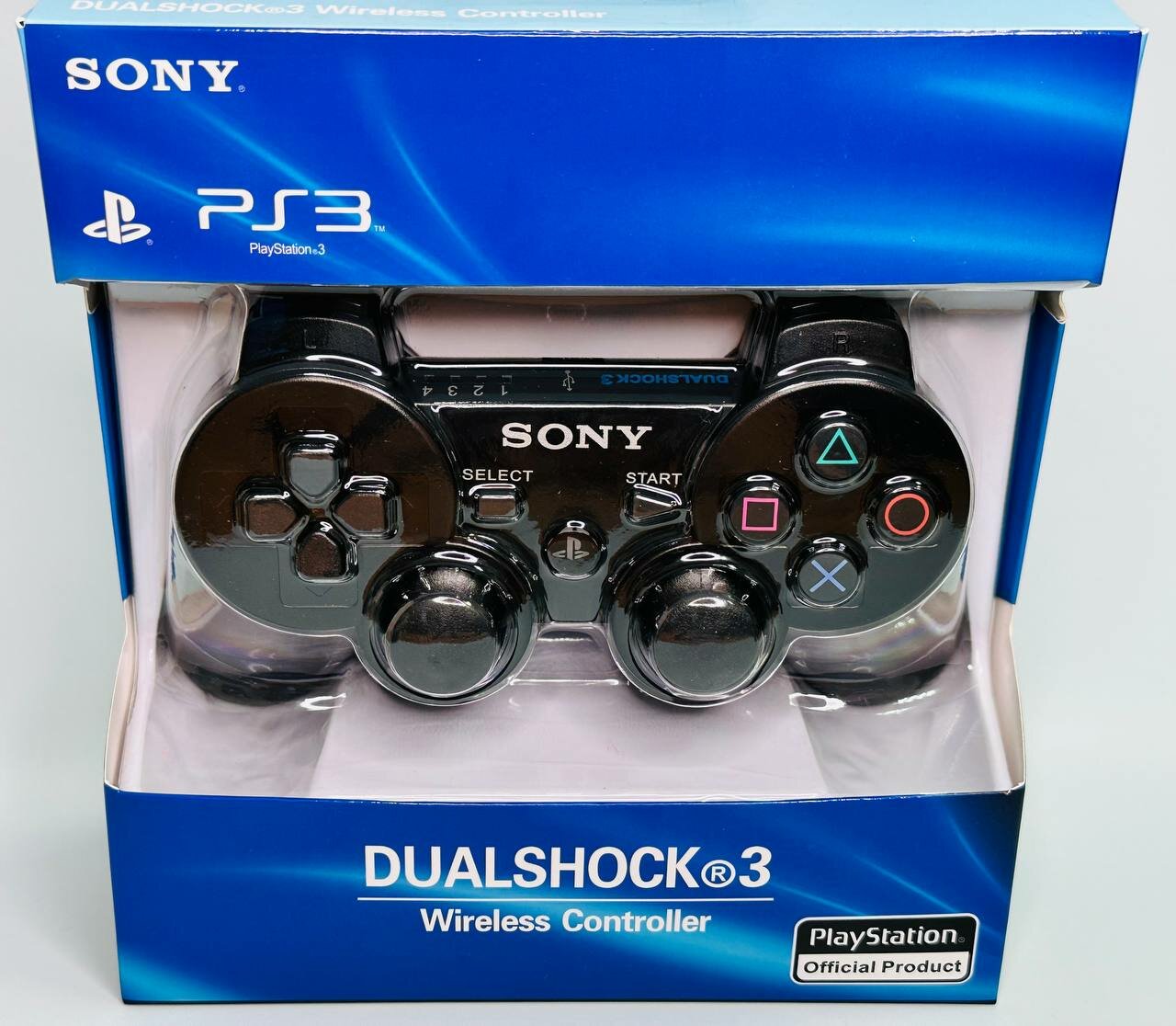 Джойстик PlayStation для PS3 Dualshock 3 Беспроводной Проводной Bluetooth Черный Геймпад