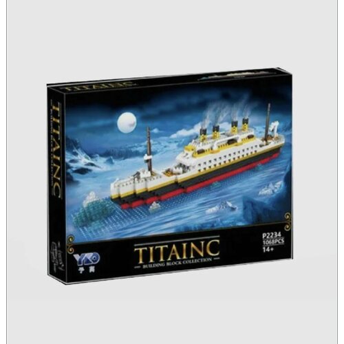 Конструктор Титаник 1068 деталей. конструктор пластиковый титаник с лео и кейт 586 деталей
