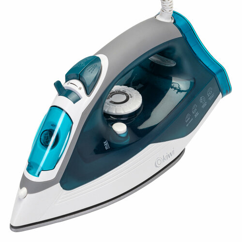 Утюг с отпаривателем керамической подошвой и функцией самоочистки KIWI KSI-6319G мощность 2000 Вт противокапельная система 179000₽