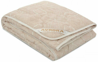 Одеяло верблюжья шерсть облегченное 1,5 спальное 145Х205 тик Classic Plus Аврора-текс 150гр/м2