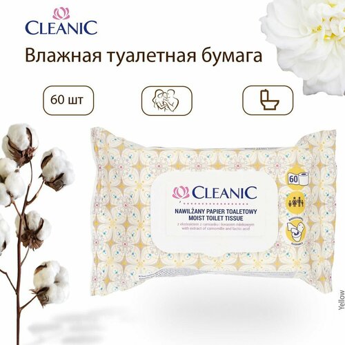 Cleanic Влажная туалетная бумага 60 шт 433₽