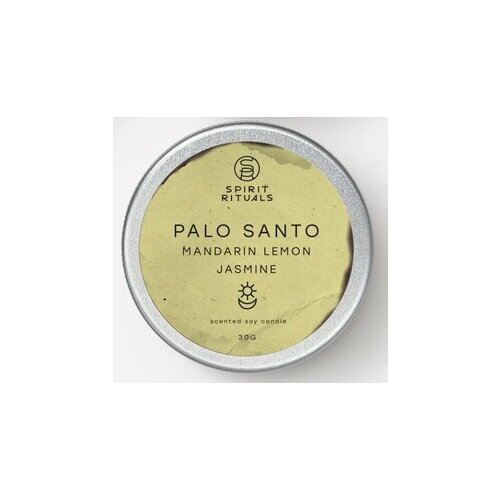 PALO SANTO MANDARIN LEMON JASMINE Scented Soy Candle Spirit Rituals пало санто мандарин лимон жасмин соевая мини-свеча с эфирными маслами 30 г 1061₽