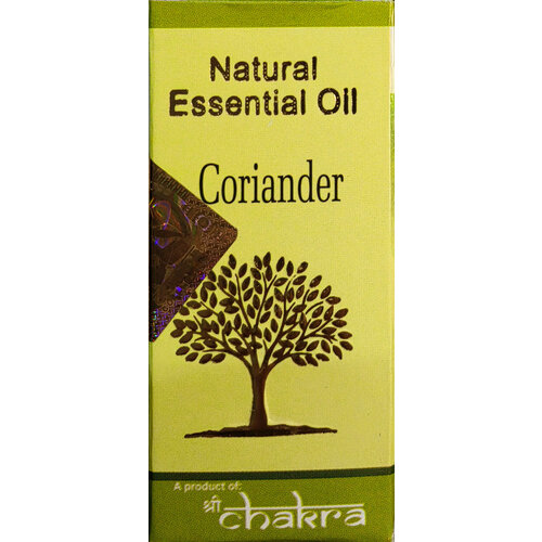 Natural Essential Oil CORIANDER Shri Chakra Натуральное эфирное масло кориандр Шри Чакра 10 мл 546₽