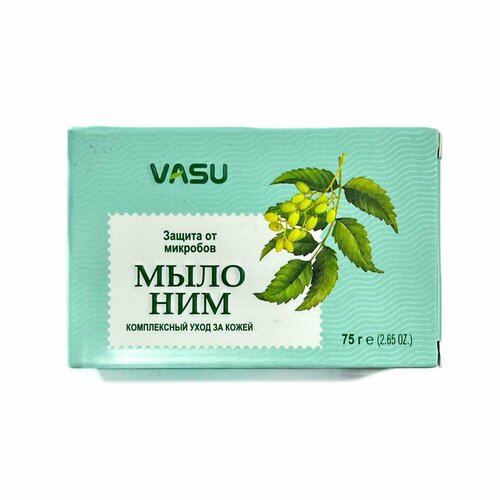 Germ Protection NEEM SOAP, Vasu (Защита от микробов мыло НИМ, антибактериальное, Васу), 75 г.