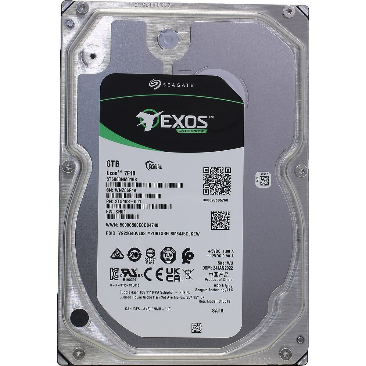 Жесткий диск Seagate Exos 7E10 ST6000NM019B. CN