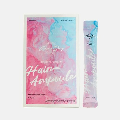 GRACE DAY Маска-филлер для волос с пептидами Intensive Peptide-9 Hair Ampoule 5 шт 450₽