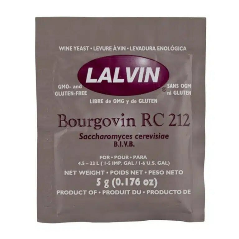 Дрожжи винные LALVIN BOURGOVIN RC-212, 5 гр