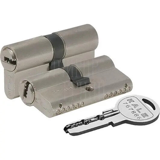 Цилиндровый механизм Kale kilit (Кале килит) 164 SN/80 (35+10+35) mm никель