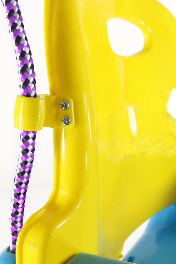 Детские пластиковые качели 3в1 Midzumi, трансформер, голубой желтый — фото 1