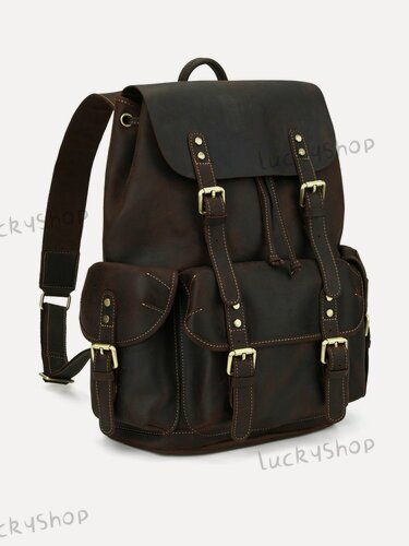 Изображение товара Рюкзак , кожаный, мужской, городской, для ноутбука, для бумаг А4, эргономичный, 43x33x13 см