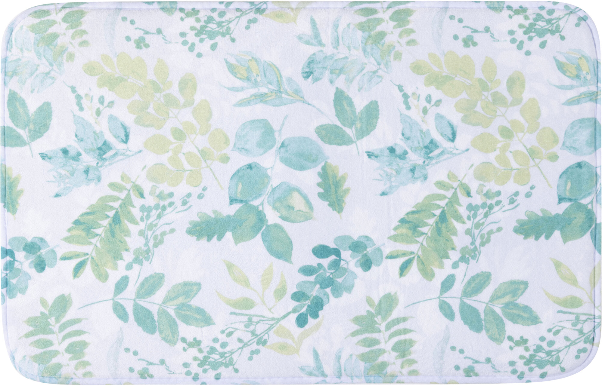 Коврик для ванной Весна ADB23108 45x70 см цвет бело-зеленый