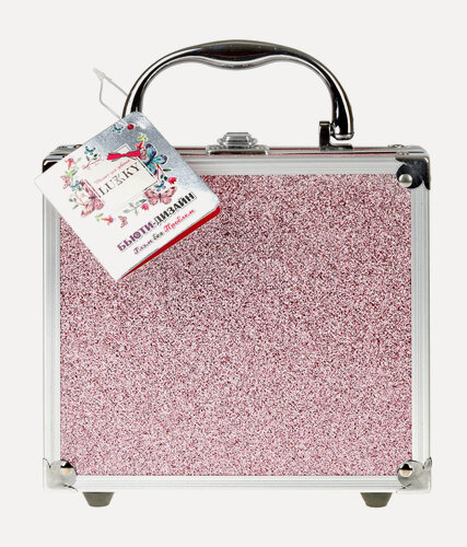 Изображение товара LUKKY Набор Бьюти-Дизайн (Чемоданчик + Блеск для губ + Бальзам + Румяна + Тени + Пудра + Аппликатор)