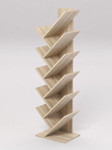 Изображение товара Стеллаж под книги №12, Дуб Сонома. Производитель товара - компания Westcom.