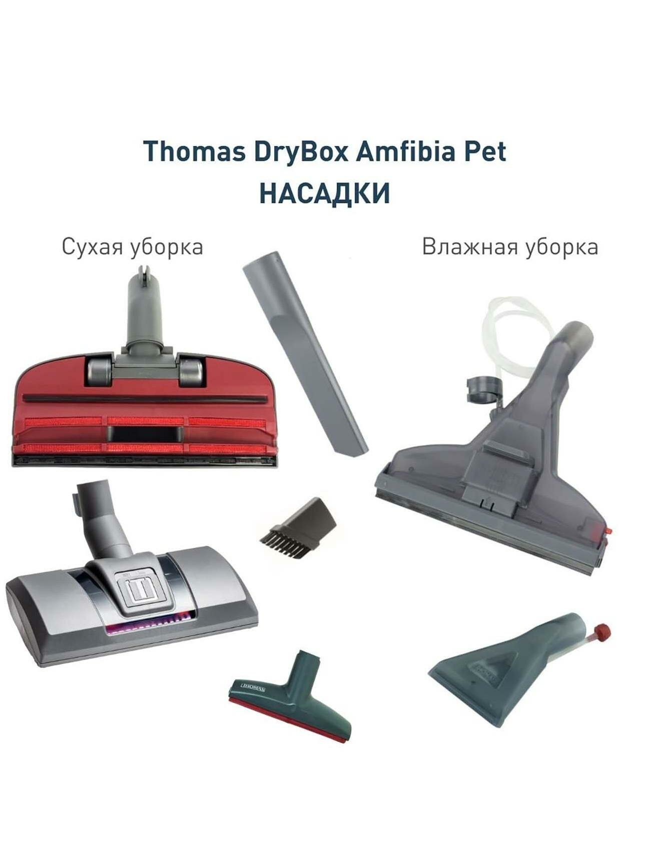 Пылесос моющий Thomas 788598 Drybox Amfibia Pet — фото 1