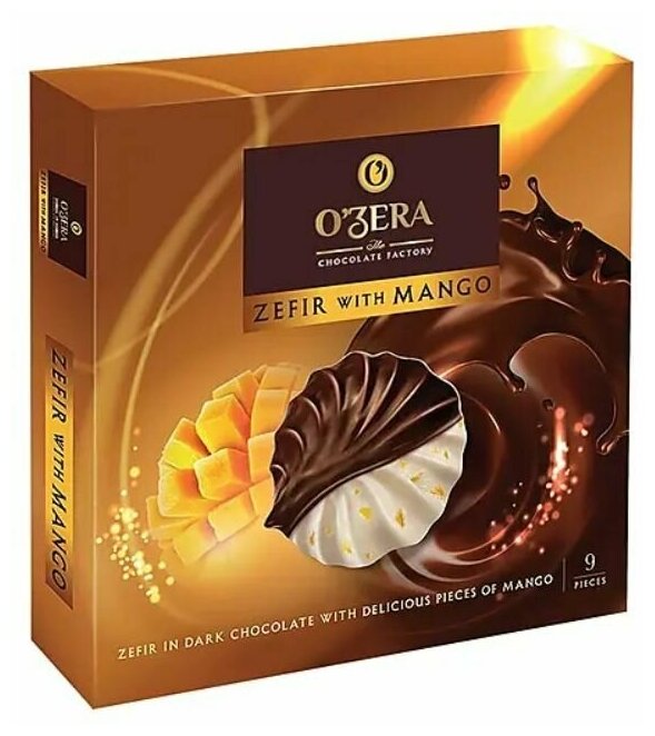 Зефир Ozera 270г в шоколаде с манго KK - фотография № 2