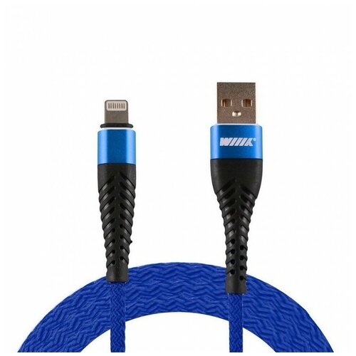 Аксессуар WIIIX USB - Lightning 1m Blue CB725-U8-10BU аксессуар wiiix usb microusb 1m black cb725 umu 10b