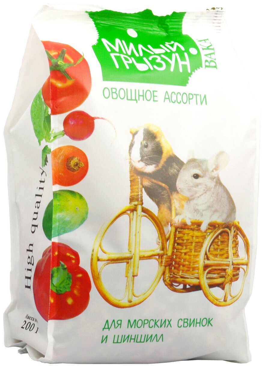 Вака High Quality Милый грызун овощное ассорти дшиншилл и морских свинок,200гр. 110