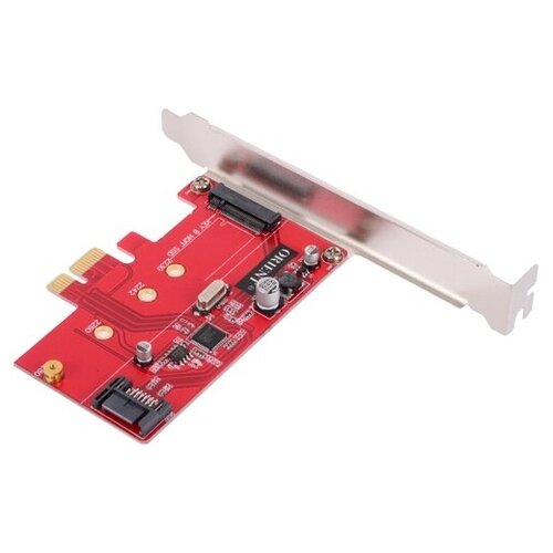 Контроллер SATA3 Orient A1061SM2 PCI-Express на SATA и SATA M2 внутренние до 6TB чип ASM1061 контроллер pci ex4 m 2 1port b key 1port m key pcie2m2 espada