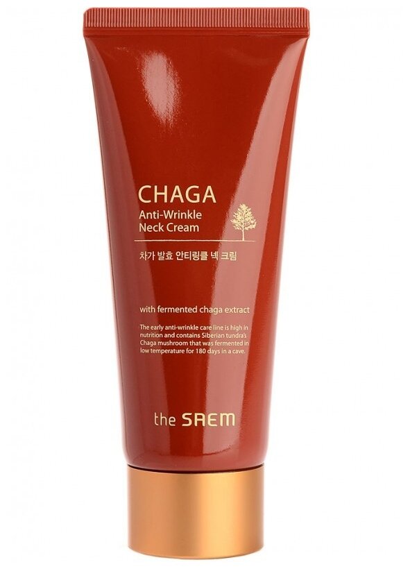 The Saem Chaga Anti-Wrinkle Neck Cream 100 мл Крем для шеи антивозрастной