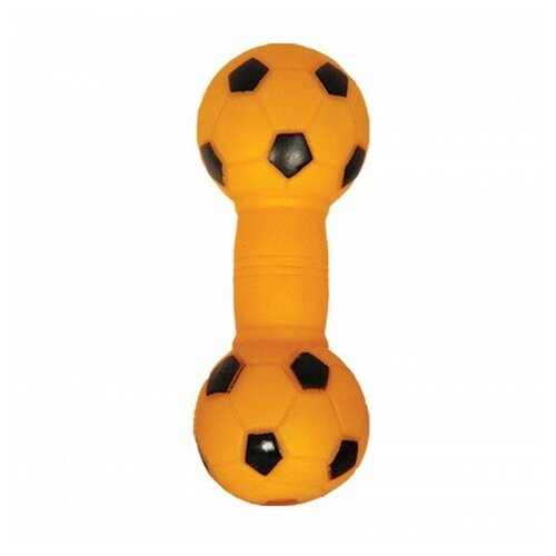 triol игрушка для собак гантель шипованная 16 см 1 шт 76513 Гантель футбольная 13см винил 6