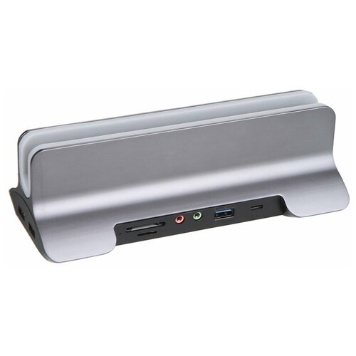 Док-станция Qumo Dock 5 HB-0006 / 24342 usb хаб 3xusb 3 0 ginzzu gr 765ub giga lan 1000mb s металл подключение через type c