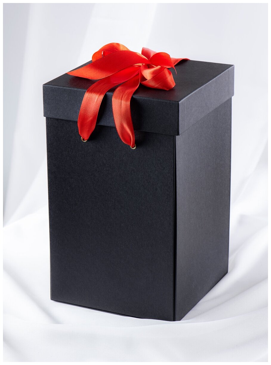 Коробка подарочная Premium 30*18*18 / WoW-эффект / пакет подарочный / подарочная упаковка / подарочная коробка / цвет: черная