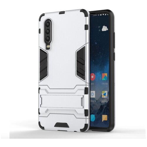 фото Чехол-бампер mypads для huawei nova 3e 4/128gb противоударный усиленный ударопрочный серебристый