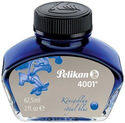 Флакон с чернилами Pelikan INK 4001 76 (PL329136) Royal Blue чернила синие чернила 62.5мл для ручек перьевых