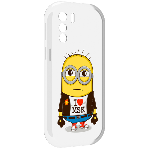 Чехол MyPads миньон-я-люблю-Мск для UleFone Note 13P задняя-панель-накладка-бампер