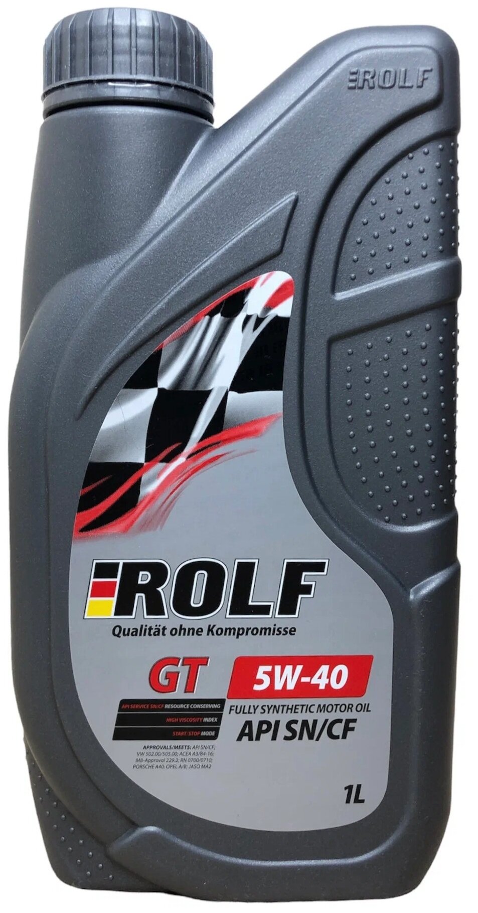 Синтетическое моторное масло ROLF GT 5W-40 SN/CF, 1 л, 1 кг, 1 шт