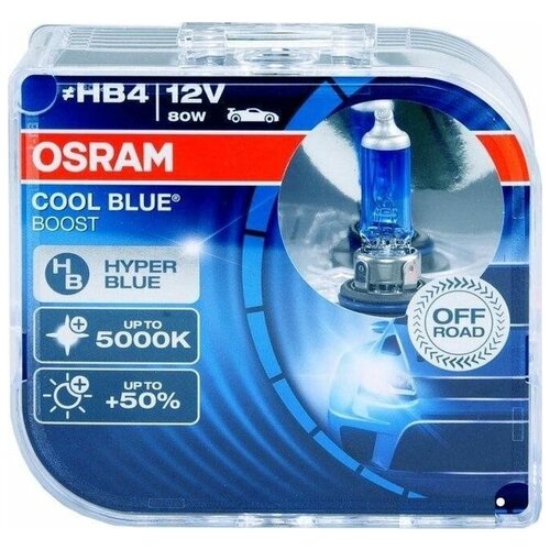 фото Лампа галогенная osram hb4/9006 cool blue boost 12v 80w, 2шт.