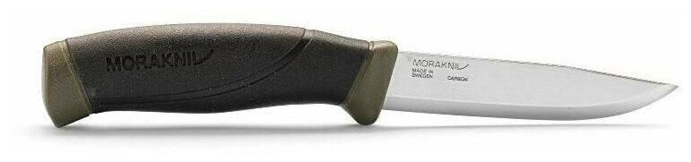 Нож фиксированный MORAKNIV Companion MG (углеродистая сталь) черный/хаки - фотография № 17