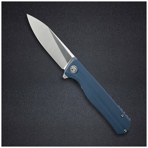 нож складной petrified fish pf 818 голубой сталь d2 флиппер на подшипнике Нож складной Petrified Fish PF 818, серый, сталь D2, флиппер на подшипнике