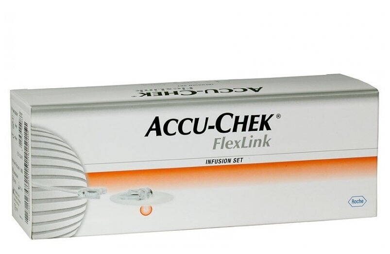 Accu-Chek Инфузионная система Flex Link 8/60 (катетер 60 см), 10 шт.