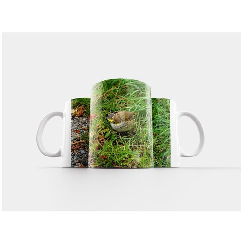 фото Кружка "зеленушка, птица, зяблик" 320 мл lotsprints