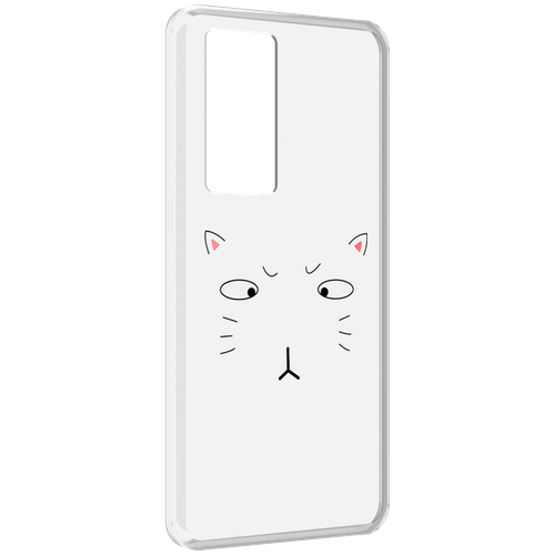 Чехол MyPads кот-части-лица для Realme GT Master Explorer Edition задняя-панель-накладка-бампер