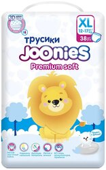 Joonies трусики Premium Soft XL (12-17 кг), 38 шт.