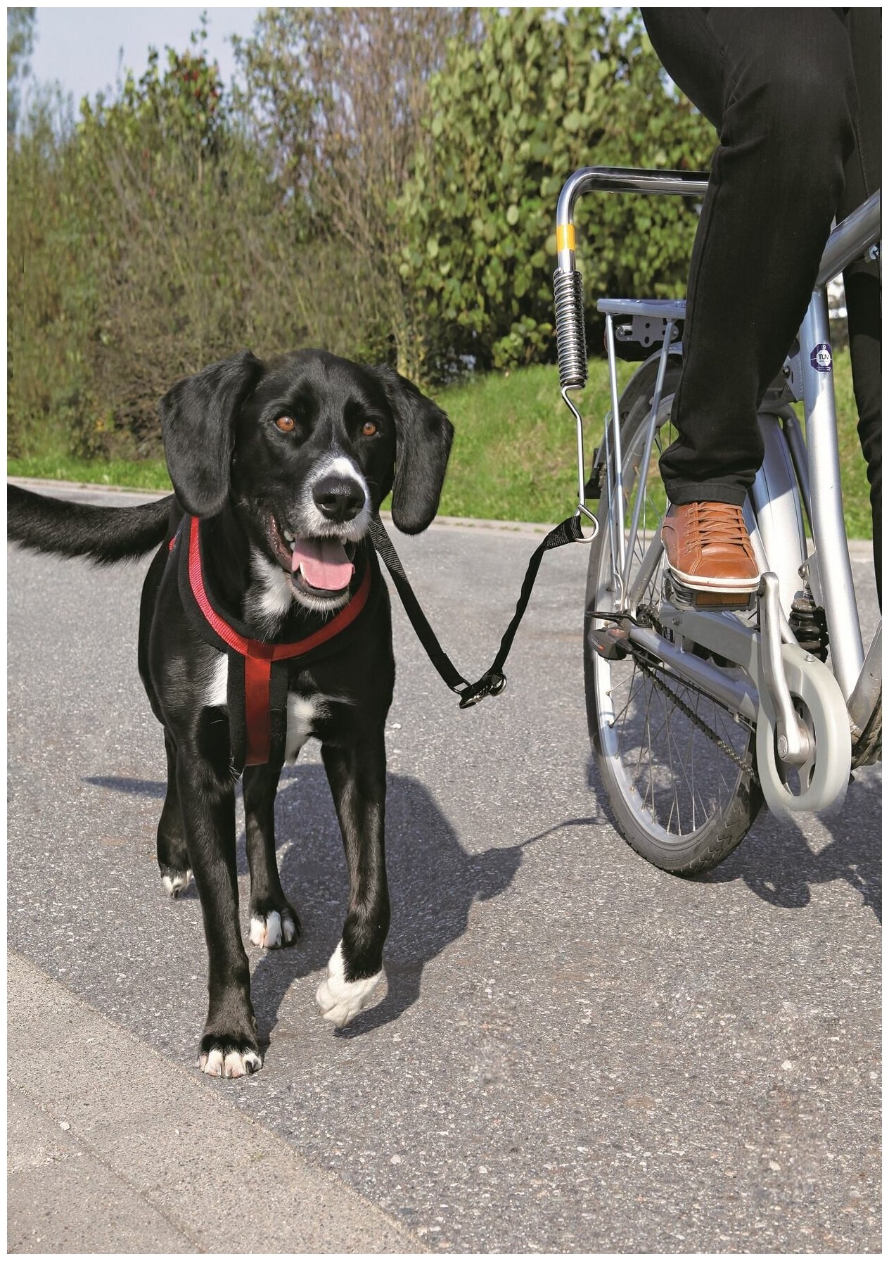 Поводок для выгула собак с креплением к велосипеду 1287 - фотография № 5