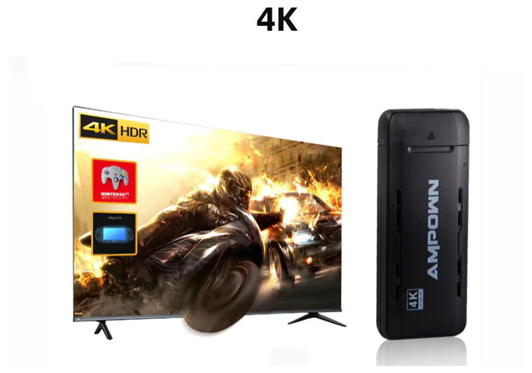 Игровая приставка HUD AMPOW / Игры на двоих, знаменитые ретро игры / 10000+ игр / psp, pc, sega, dendi, GTA, tekken, crash, dendy, танчики и др