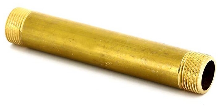 Удлинитель резьбовой НР 1" x 200 мм латунь STOUT — фото 1
