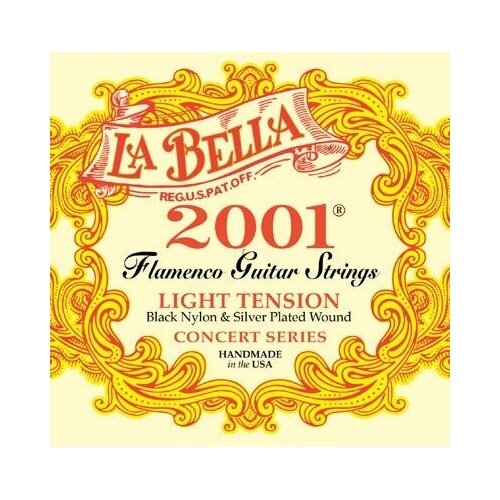 Струны для классической гитары LA BELLA 2001FL 2001 Flamenco Light 1s sweetone комплект струн для классической гитары la bella